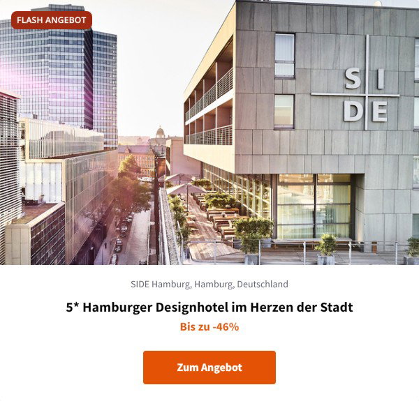 5* Hamburger Designhotel im Herzen der Stadt