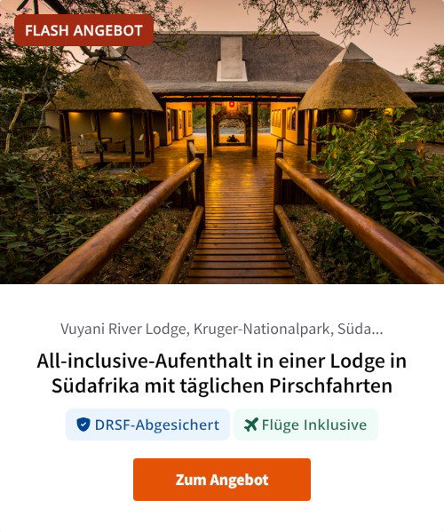 All-inclusive-Aufenthalt in einer Lodge in Südafrika mit täglichen Pirschfahrten
