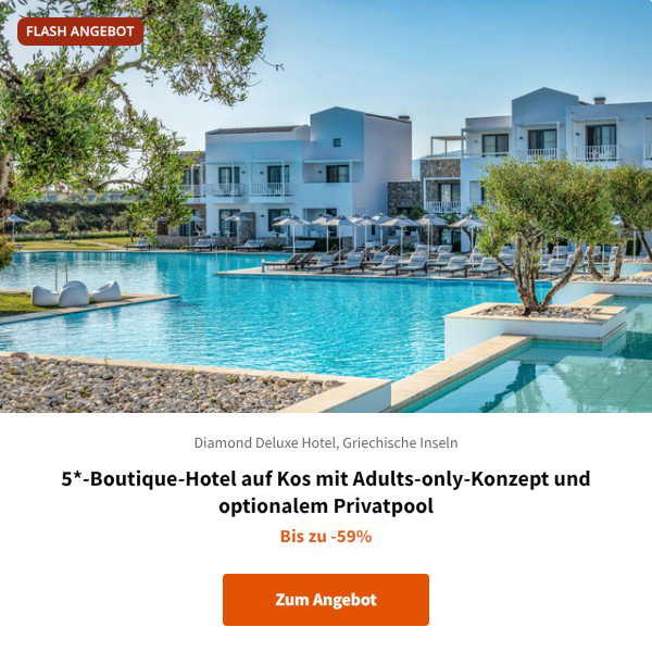5*-Boutique-Hotel auf Kos mit Adults-only-Konzept und optionalem Privatpool