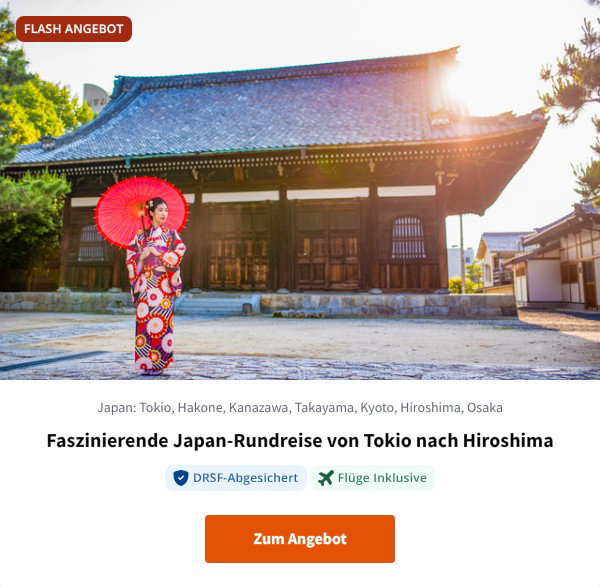 Faszinierende Japan-Rundreise von Tokio nach Hiroshima