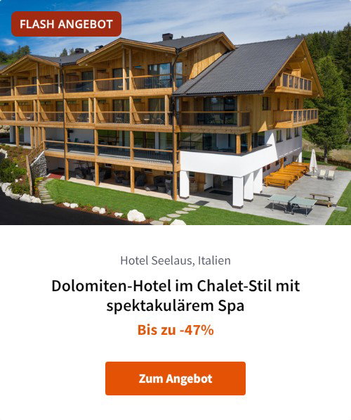 Dolomiten-Hotel im Chalet-Stil mit spektakulärem Spa