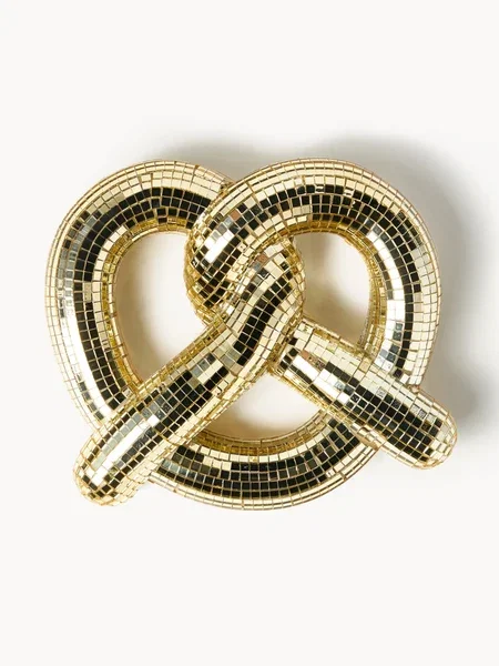 Objeto decorativo brillante Disco Pretzel