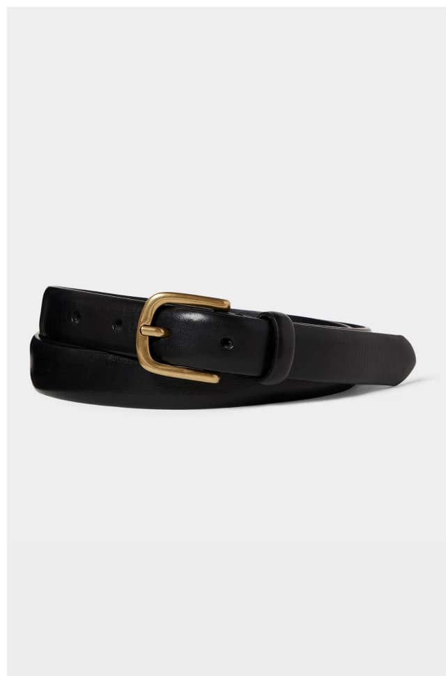 Shop the Italian Beveled Edge Leather Belt