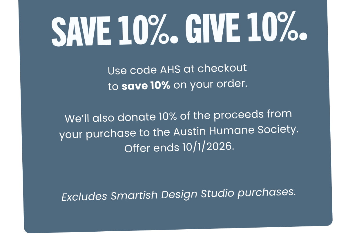 Save 10%. Give 10%.