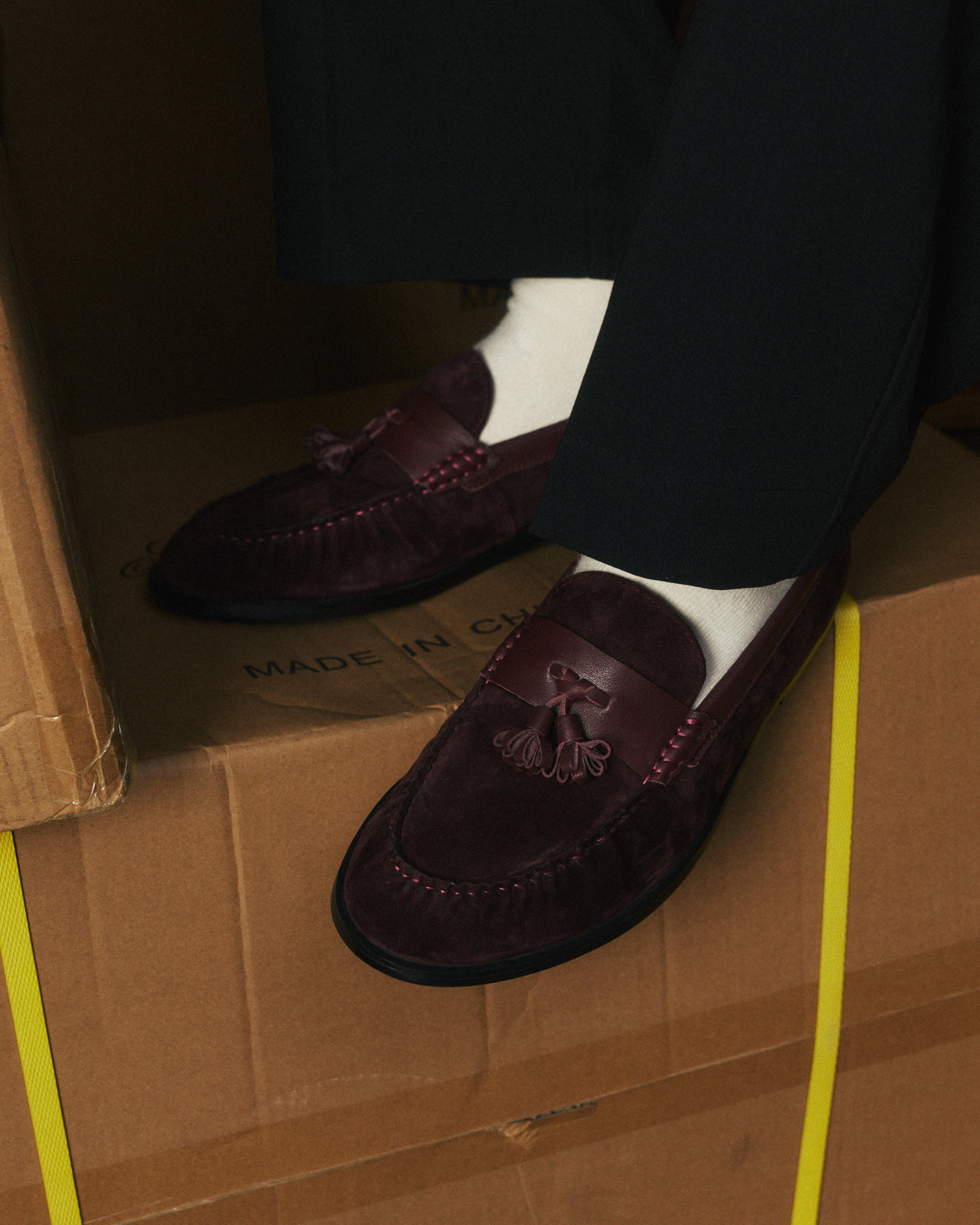 Morgan Pleated Tassel Loafers