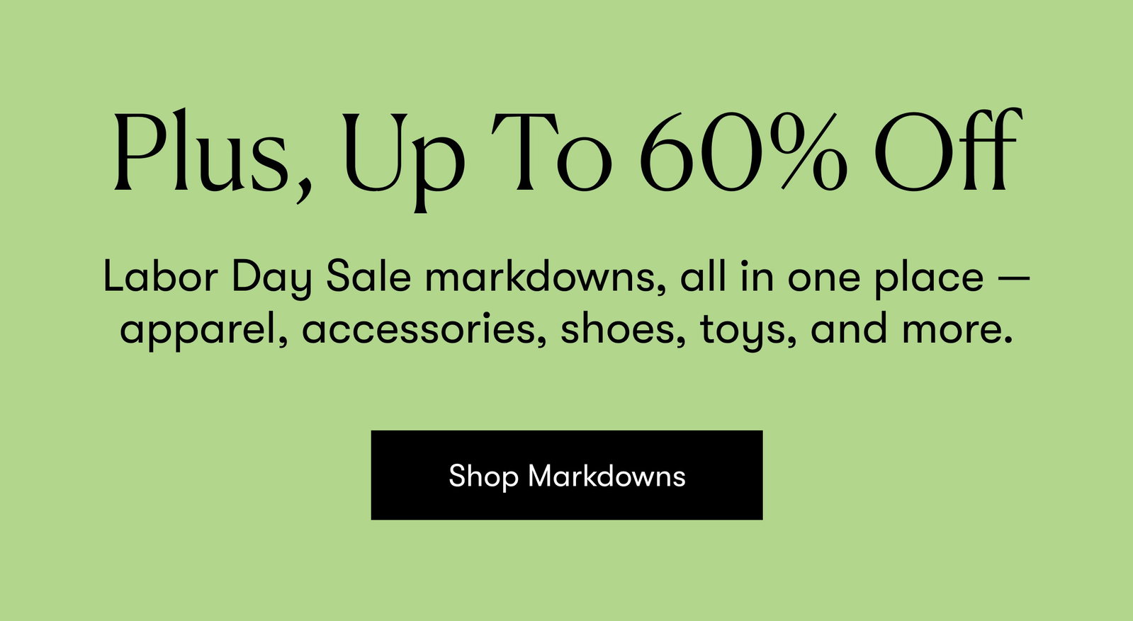 Plus, Up To 60% Off