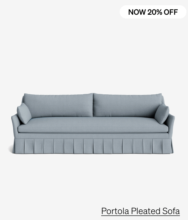 Shop Portola Pleated Sofa