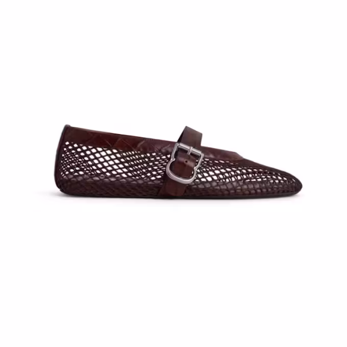 Fishnet Ballet Flats