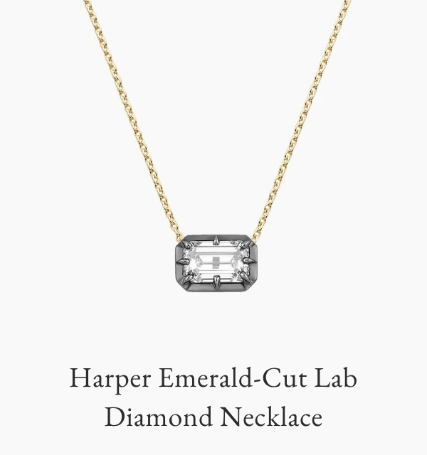 Harper Emerald-Cut Lab Diamond Necklace