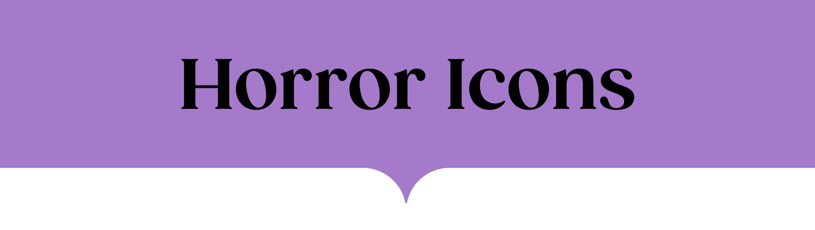 Horror Icons