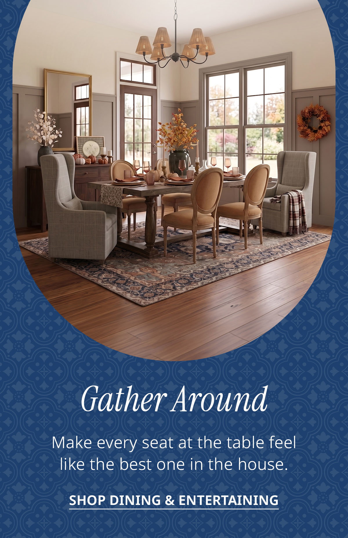 Shop dining and entertaining. 
