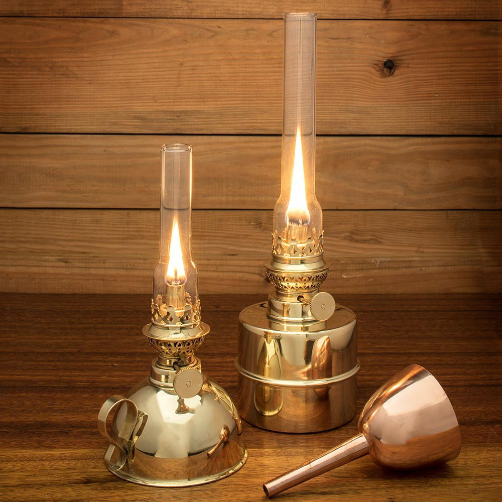 Image of Extra-Bright Brass Oil Lamps