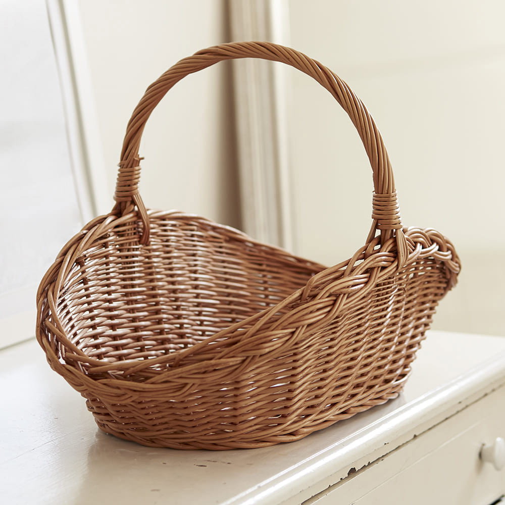 Image of Handwoven Wicker Garden & Home Basket