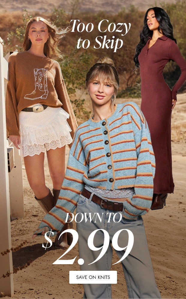 SAVE ON KNITS