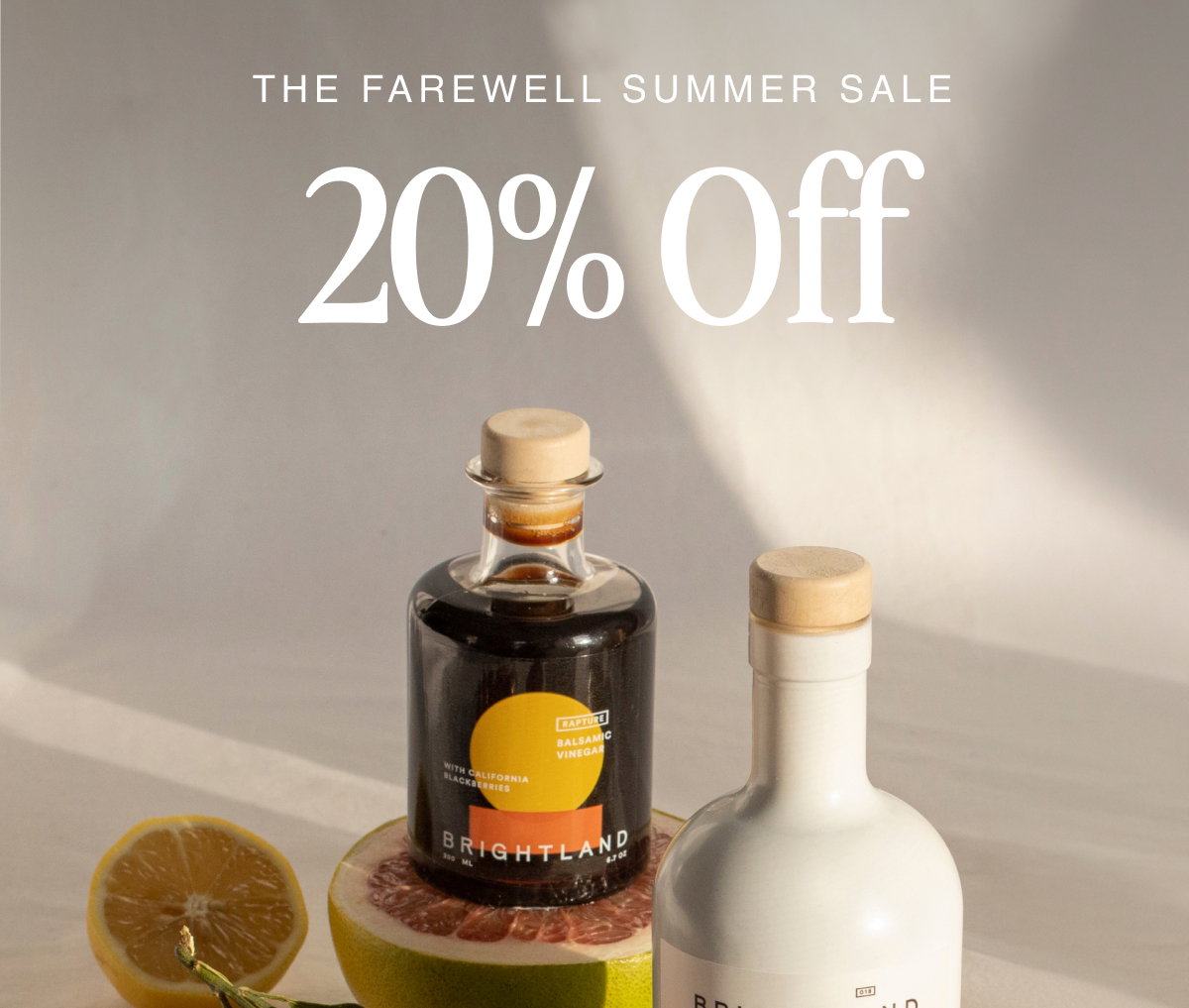 THE FAREWELL SUMMER SALE 20% OFF