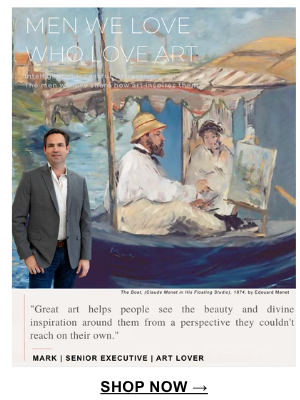 "Great art helps people see the beauty and divine inspiration around them from a perspective they couldn't reach on their own." Mark | Senior Executive | Art Lover