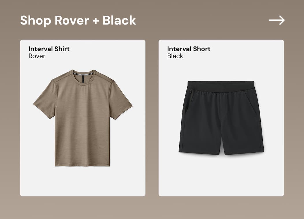 Product Images of Rover Interval Shirt and Black Interval Short