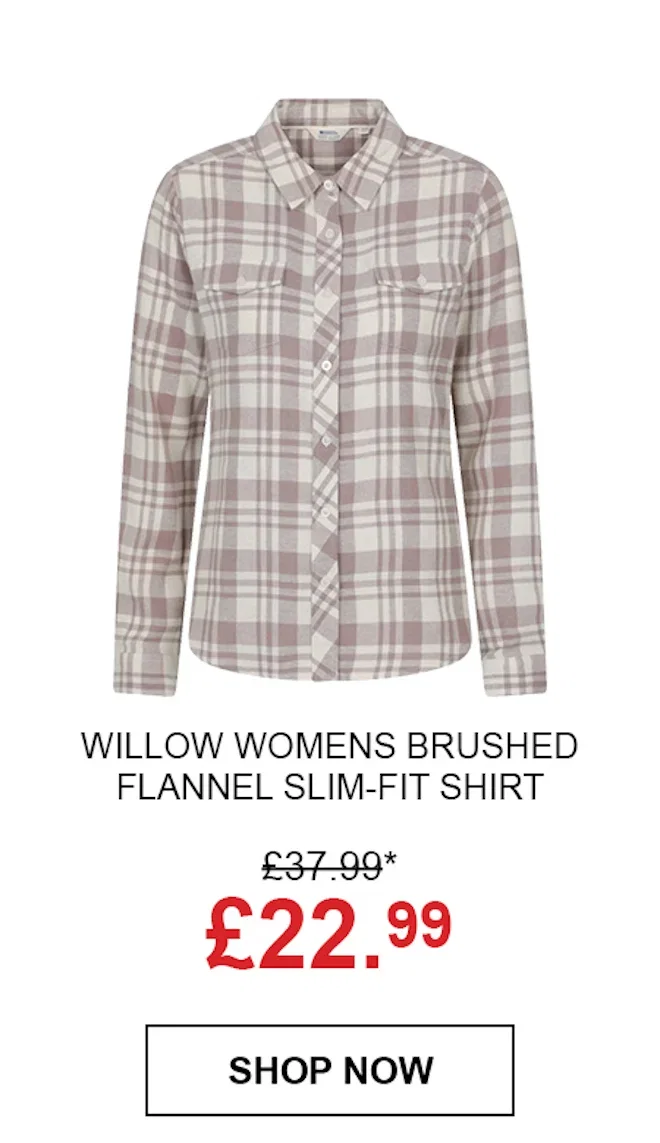 Willow Womens Brushed Flannel Slim-Fit Shirt