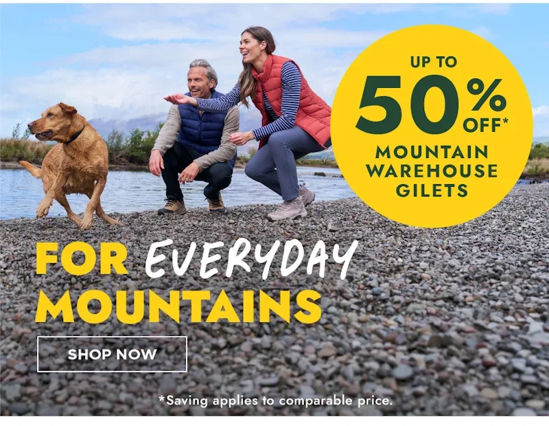 Up to 50% off Mountain Warehouse gilets