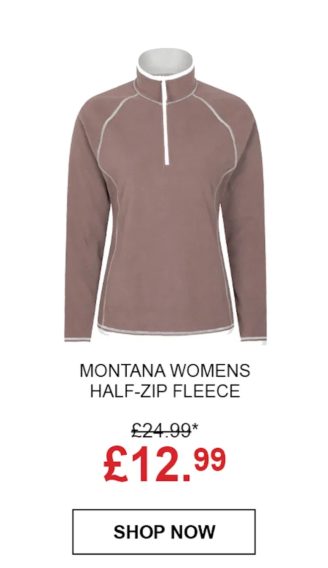 Montana Womens Half-Zip Fleece