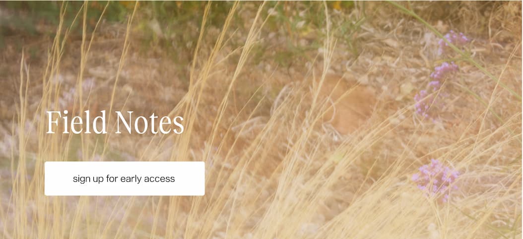 Field Notes early access