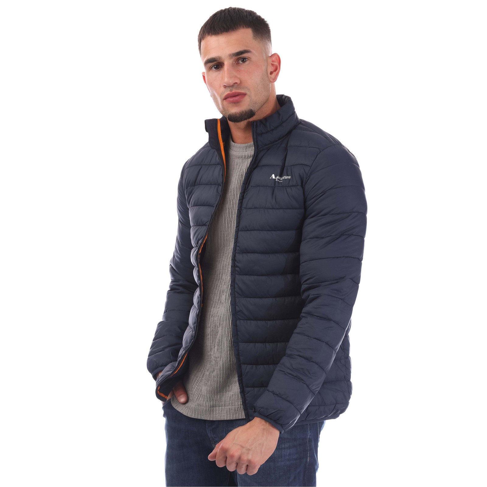 Men's Long Sleeve Medium Puffer Jacket
