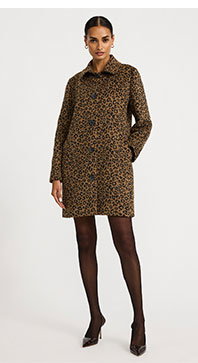 Leopard Midi Coat