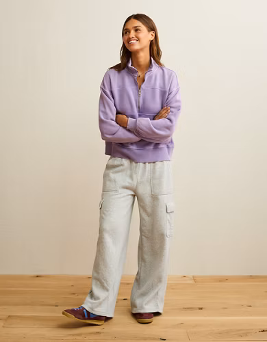 AE Everyday Luxe Quarter-Zip Sweatshirt