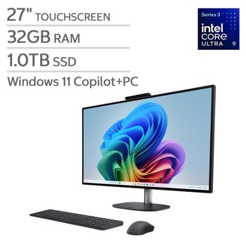 HP OmniStudio X 27-inch All-in-One Desktop - Intel Core Ultra 9 Series 3 Processor