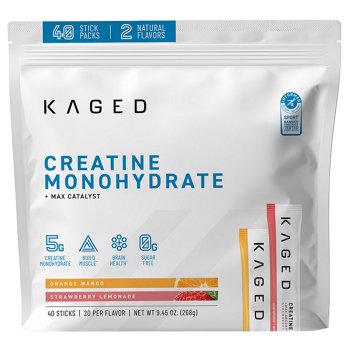KAGED Creatine Monohydrate + MaxCatalyst, 40 Individual Serving Stick Packs, Variety Pack