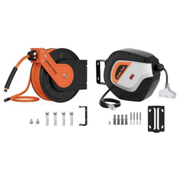 Giraffe Tools Dream Garage Bundle of Air Hose Reel and Cord Reel