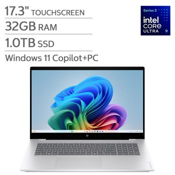 HP OmniBook X 17.3-inch Touchscreen Laptop - Intel Core Ultra 9 Series 3 Processor