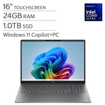 HP OmniBook 5 16-inch Touchscreen Laptop - Intel Core Ultra 7 Series 3