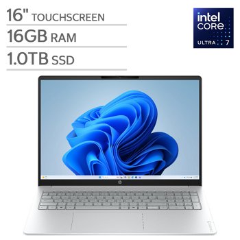 HP OmniBook 3 16-inch Touchscreen Laptop - Intel Core Ultra 7 Series 2 - 2K