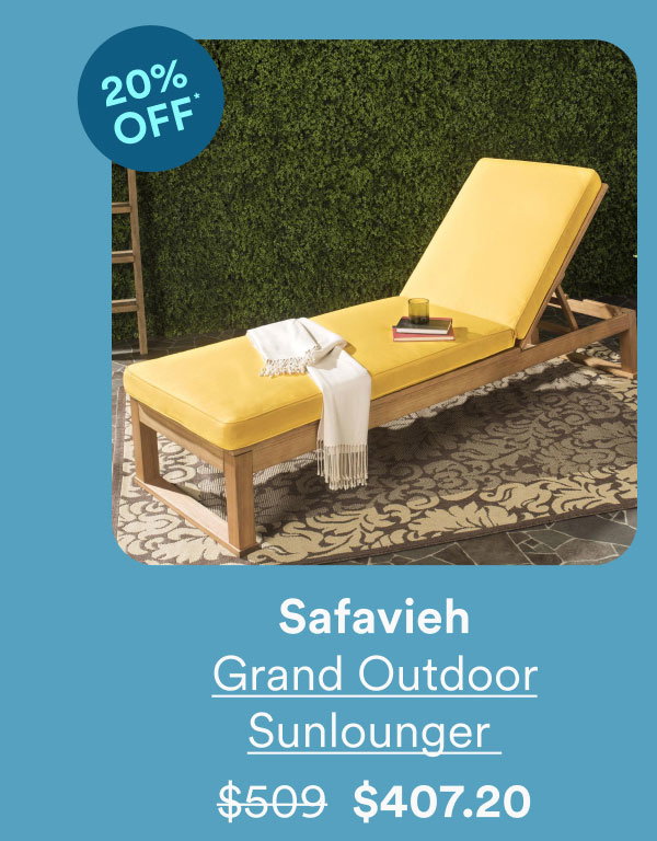 Safavieh Grand Outdoor Sunlounger