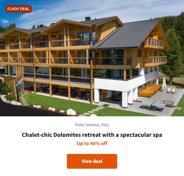 Chalet-chic Dolomites retreat with a spectacular spa
