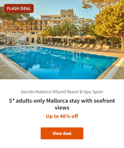 5* adults-only Mallorca stay with seafront views