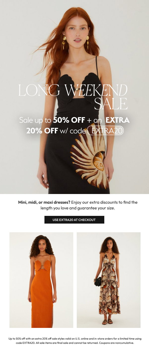 Dresses on Sale: Mini, Midi & Maxi Styles