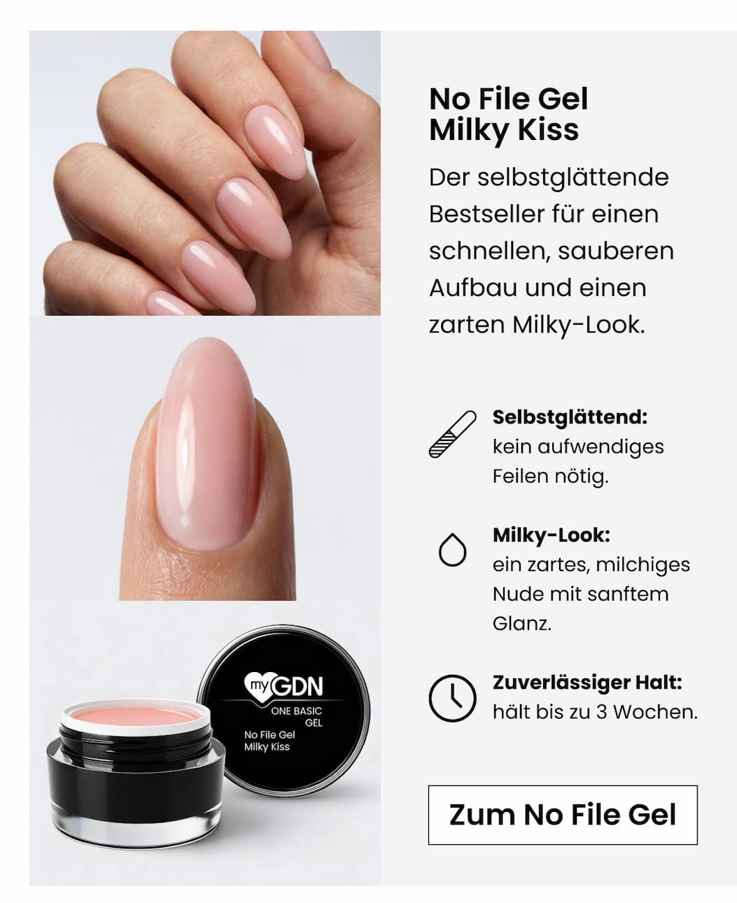 No File Gel | Milky Kiss