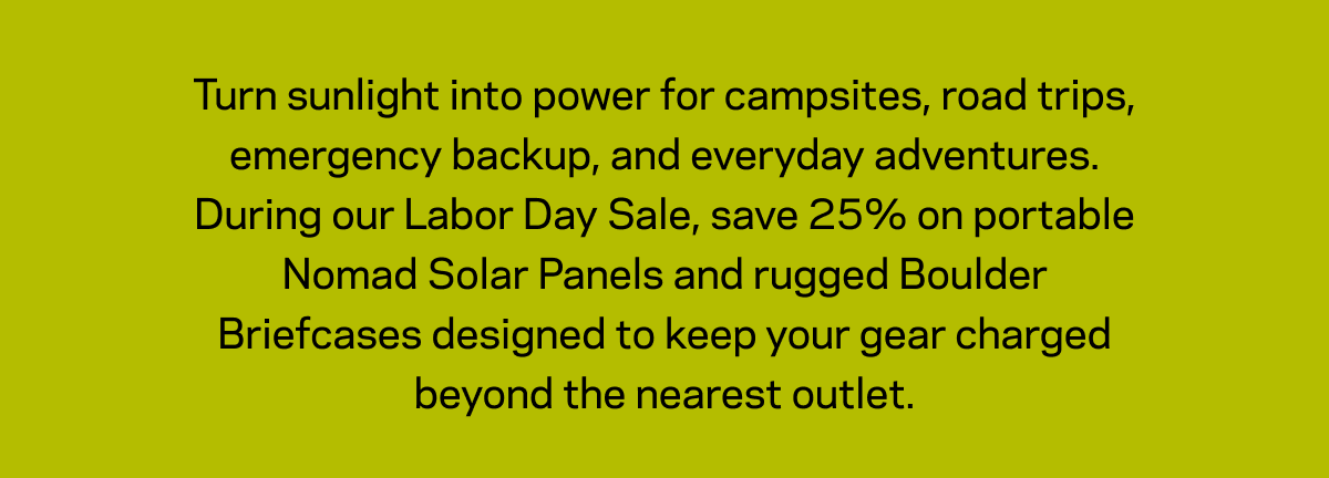 Labor Day Sale Solar Panels