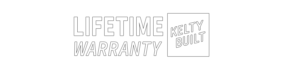 Lifetime Warranty Kelty Built Logo