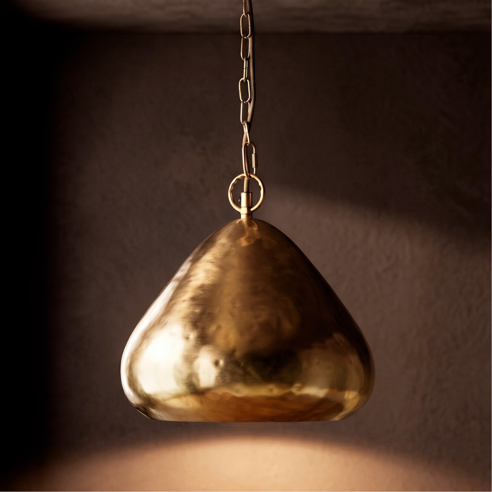 husk pendant in brass