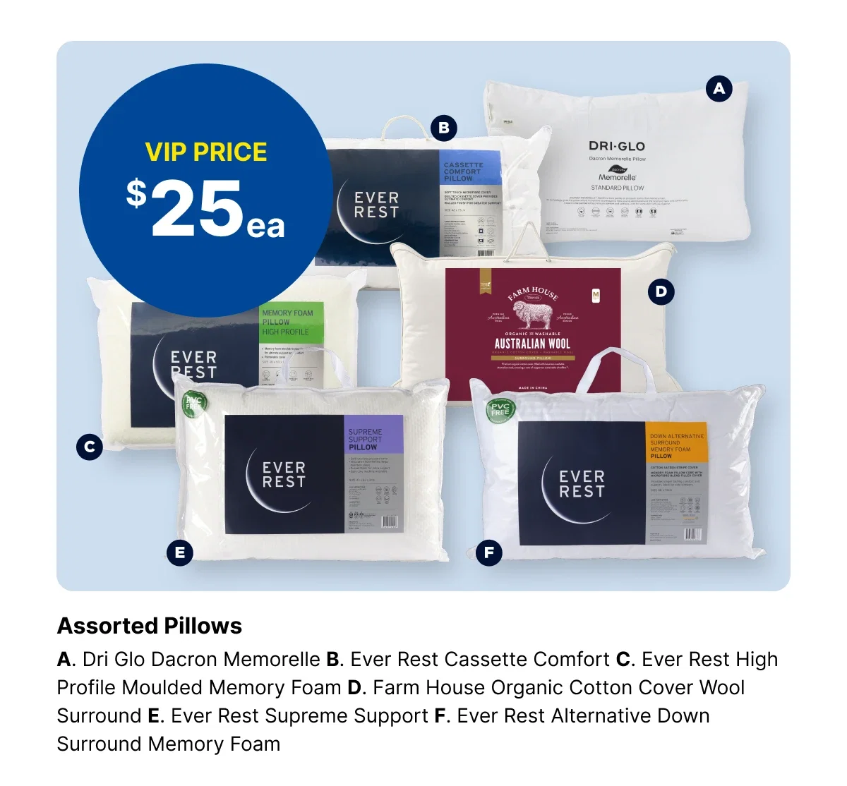 ASSORTED PILLOWS