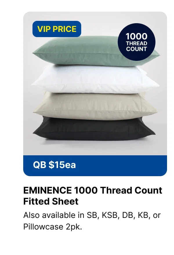 EMINENCE 1000 THREAD COUNT FITTED SHEET 