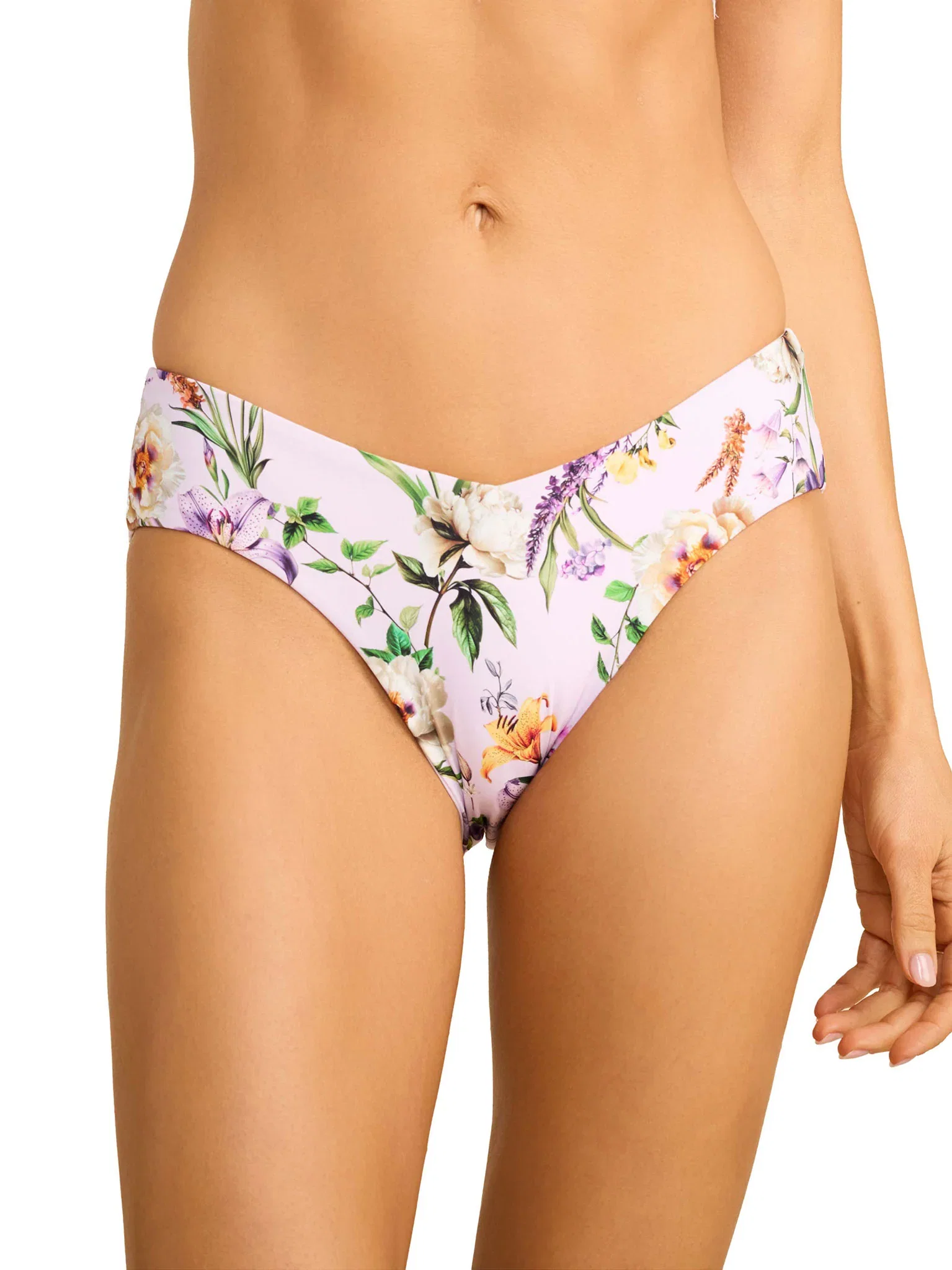 Image of V-Kini Swimsuit Bottom Fawning Flora Purple Sale