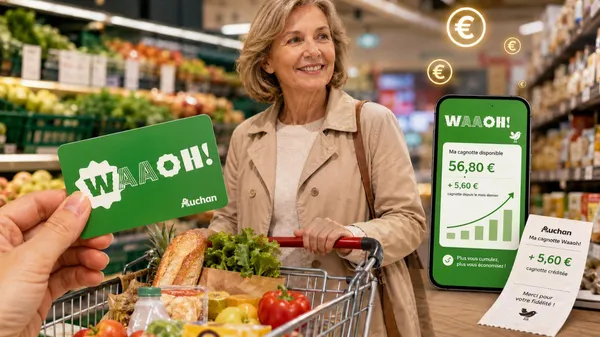 Carte Waaoh! Auchan: cagnotter jusqu’à 10%