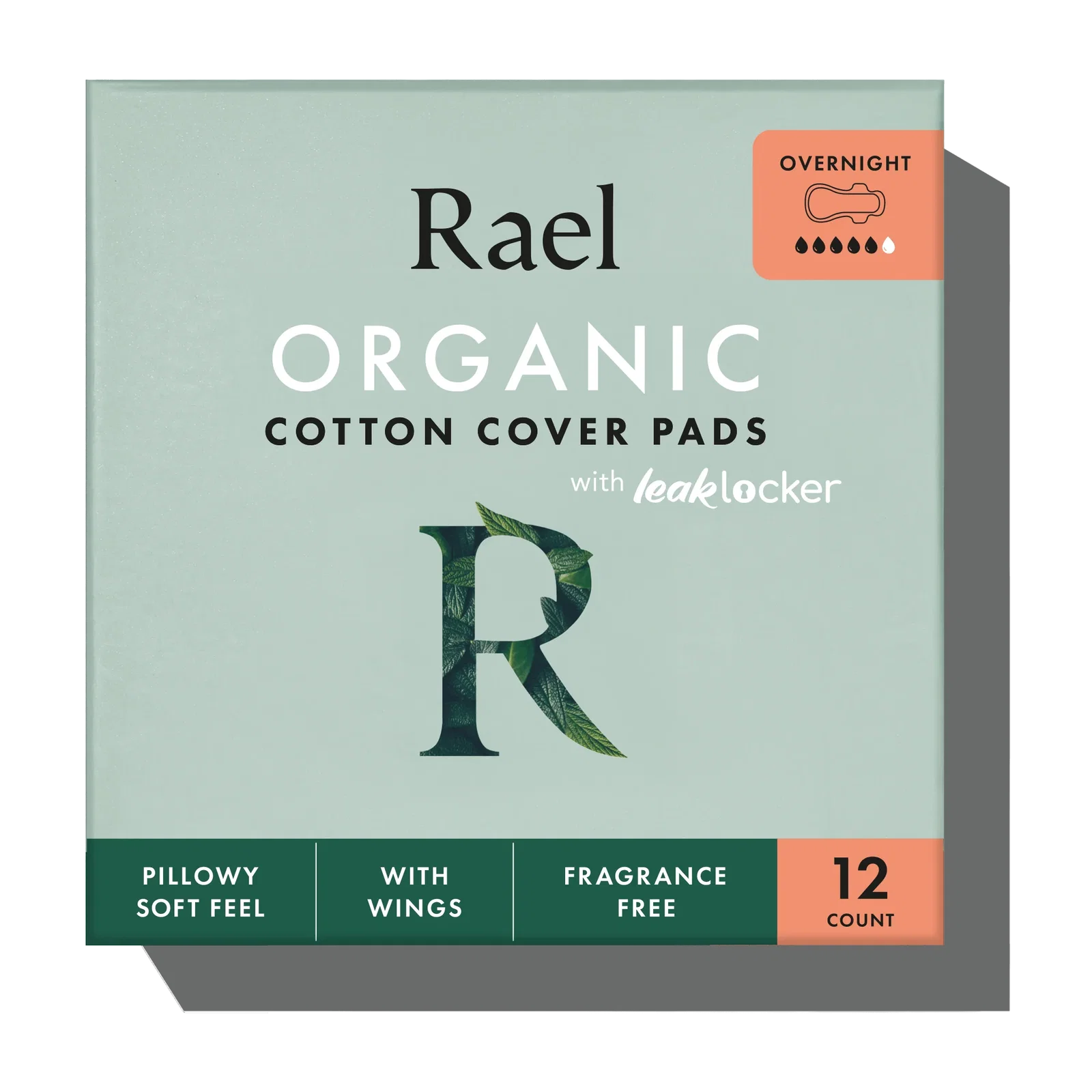 Image of Overnight Organic Cotton Cover Pads With Wings