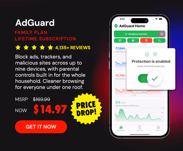 AdGuard Family Plan: Lifetime Subscription