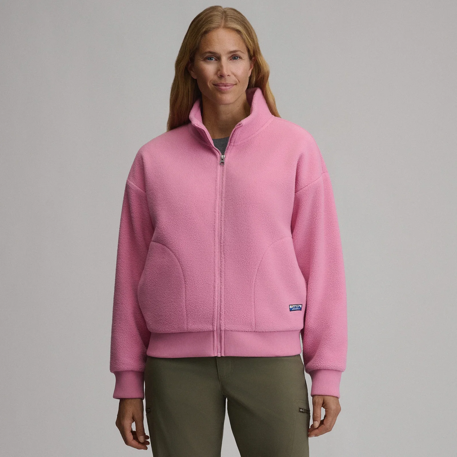 Image of Women's Authentic Outdoor Full-Zip Fleece Mock Pullover