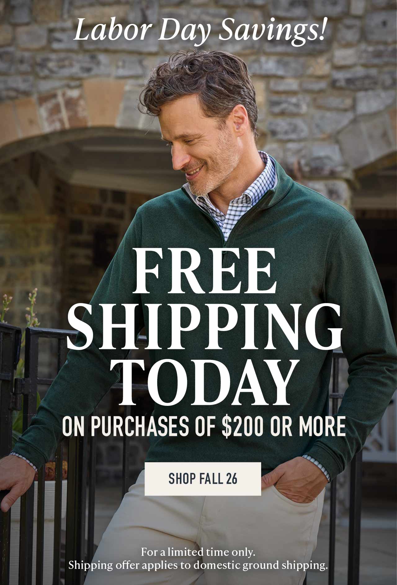 Labor Day Weekend: FREE Shipping on orders of $200 or more